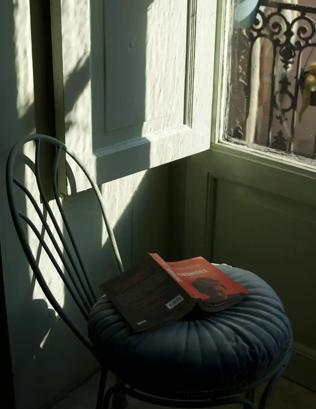 Chair with book